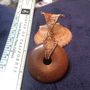 Goldstone Pendant in Copper